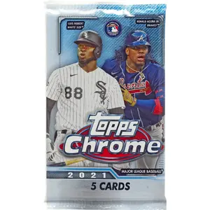 2021 Topps Chrome Baseball Blaster Pack (4 Cards)