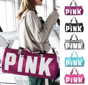 Women's Pink Nylon Tote Bag for Fitness - Versatile Design for Everyday Use