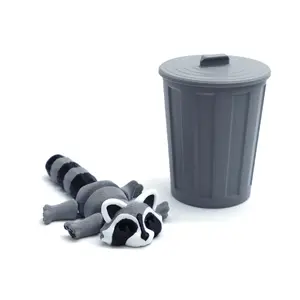 Articulated Raccoon Fidget Toy, 3D Printed Small Raccoon Doll, Multi-Jointed Movable Stress Relief, High Aesthetic Desk Ornament, Stress Relief Sculptures