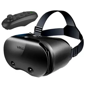 VRG Pro X7 VR Glasses, Portable 3D Virtual Reality Headset Goggles Helmet, Cell Mobile Smart Phone VR Glasses for iPhone Android Smartphone Lenses Device Viar Video Game