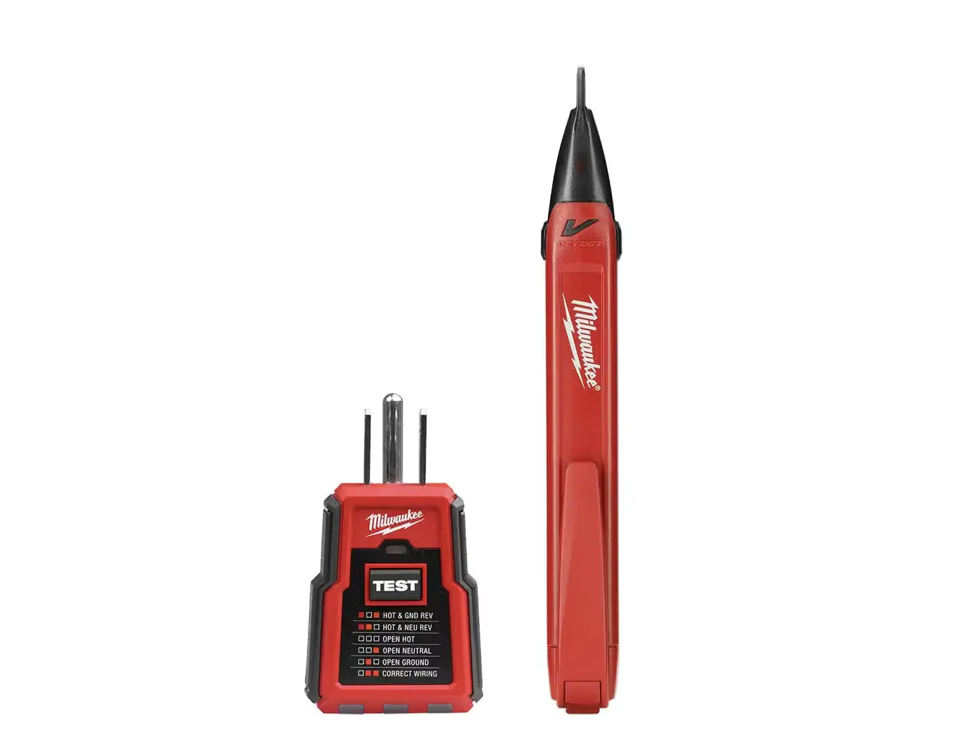 Milwaukee/Klein Tools Non-Contact Voltage and GFCI Receptacle Premium Test Kit.