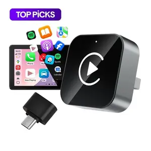 2026 Upgraded Version Wireless CarPlay Adapter for Portable In-Car Display, CarPlay Car Screen, 2-in-1 Wireless CarPlay and Android Auto for Seamless Smart Navigation and Entertainment