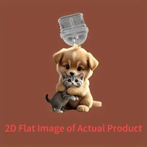 Cute Cat & Dog Acrylic Phone Dust Plug Charm Phone Decoration – Kawaii Pendant Accessory Phone Accessories for iPhone & Type-C Devices