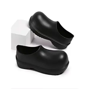 Men's Casual Solid Color Non-slip Clogs, Lightweight Comfortable Breathable Clogs, Fashionable Clogs for Indoor & Outdoor Wear, Boy
