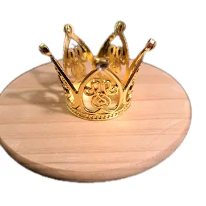 Crown Accessory - Gold Tone Decorative Crown for Home Decor and Party Accessories