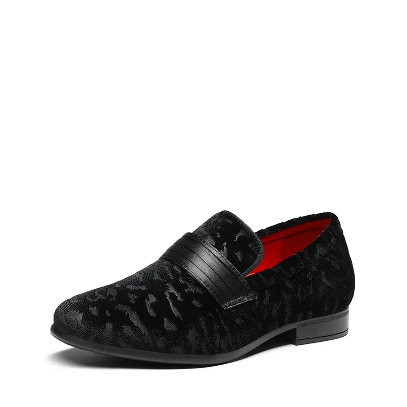 BRUNO MARC Boys' Dress Loafers, Formal Slip-On Style in Velvet or Patent Leather with Padded Insole for Parties and Weddings, Footwear