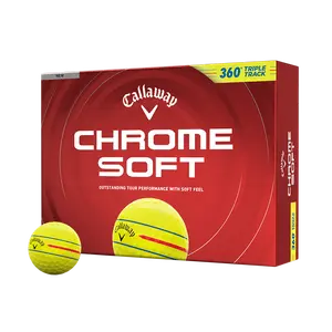 Callaway Golf Chrome Soft 360 Triple Track Yellow Golf Balls