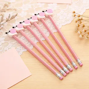 15/25pcs Creative and Adorable Snail - shaped Theme Wooden Pencils for Campus Design. Creative Gifts from the Snail Series Wooden Pencils for the Back - to - School Season. Colors are Random.