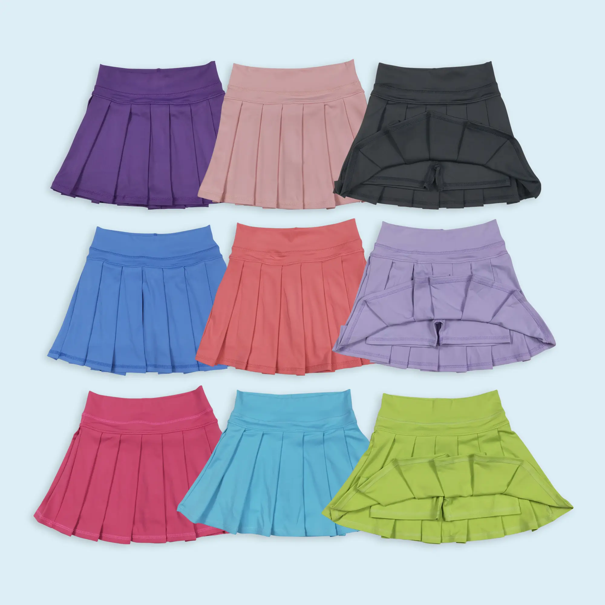 Kids girls active wear summer yoga skirt Kids girls active wear summer yoga skirt