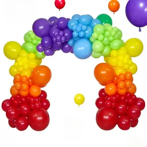 Rainbow Balloon Arch Kit 111Pcs 18 12 5 Inch Latex Colorful Party Balloons Garland for Birthday Baby Shower Wedding Engagement Anniversary Christmas Party Decorations