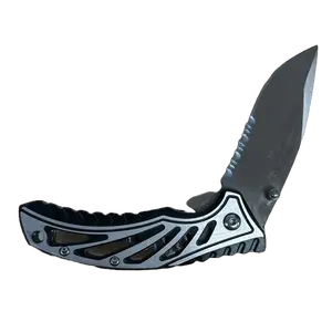 Circle SH Satin Silver Folding Pocket Knife CSH-7