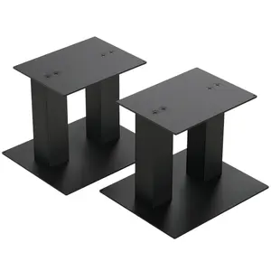 1 Pair Steel Studio Monitor Stands Up To 25Lb Universal Metal Speaker Stands Desktop Monitor Speaker Stands for Small/Medium Bookshelf Speakers
