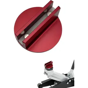 Universal  Jack Pad - Jack Puck Pinch Weld Frame Rail Adapter for Universal  0.4" Slotted  Groove Frame Guide Rail Adapter (Red-1 Pack)