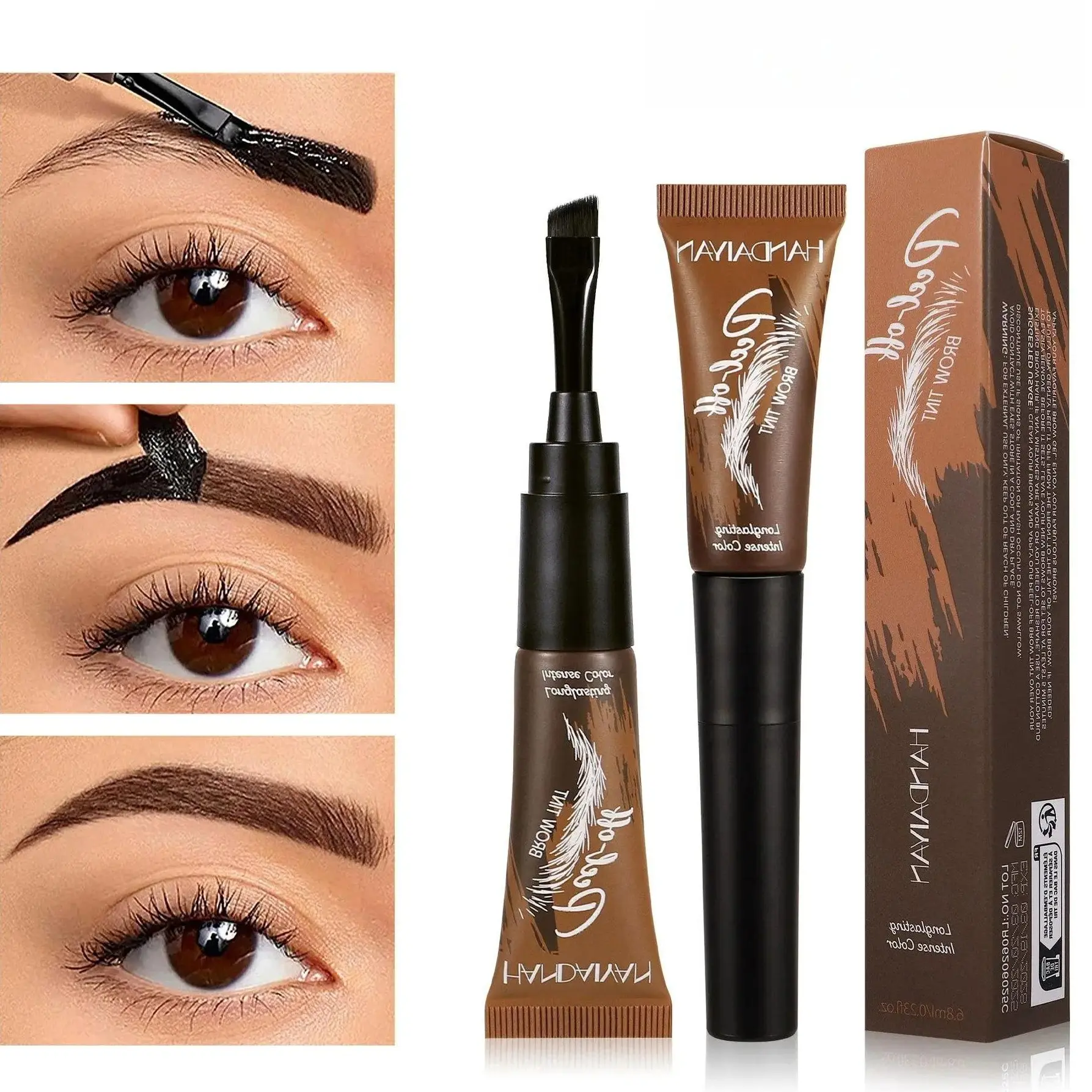 2026 New Tear-Off Brow Tint – Waterproof, Non-Fading, Long-Lasting Pigment for Precise Brow Definition & Effortless Wild Brow Looks - Easy-to-Use Makeup Tool for Women, Cosmetics, Eyebrow products