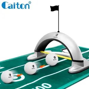 Caiton 1pc Golf Putting Practice Mat  | Made of high-quality zinc alloy, features automatic ball return function, bottom line design to simulate realistic putting action, suitable for indoor/outdoor golf training, designed for golf enthusiasts.