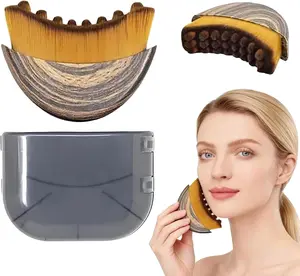 1 PCS Lymphatic Contour Face Brush, Lymphatic Drainage Massager, Ergonomic Face Beauty Tool,Designed to Fit The Skin Precisely and Relieve Fatigue for All Skin Types