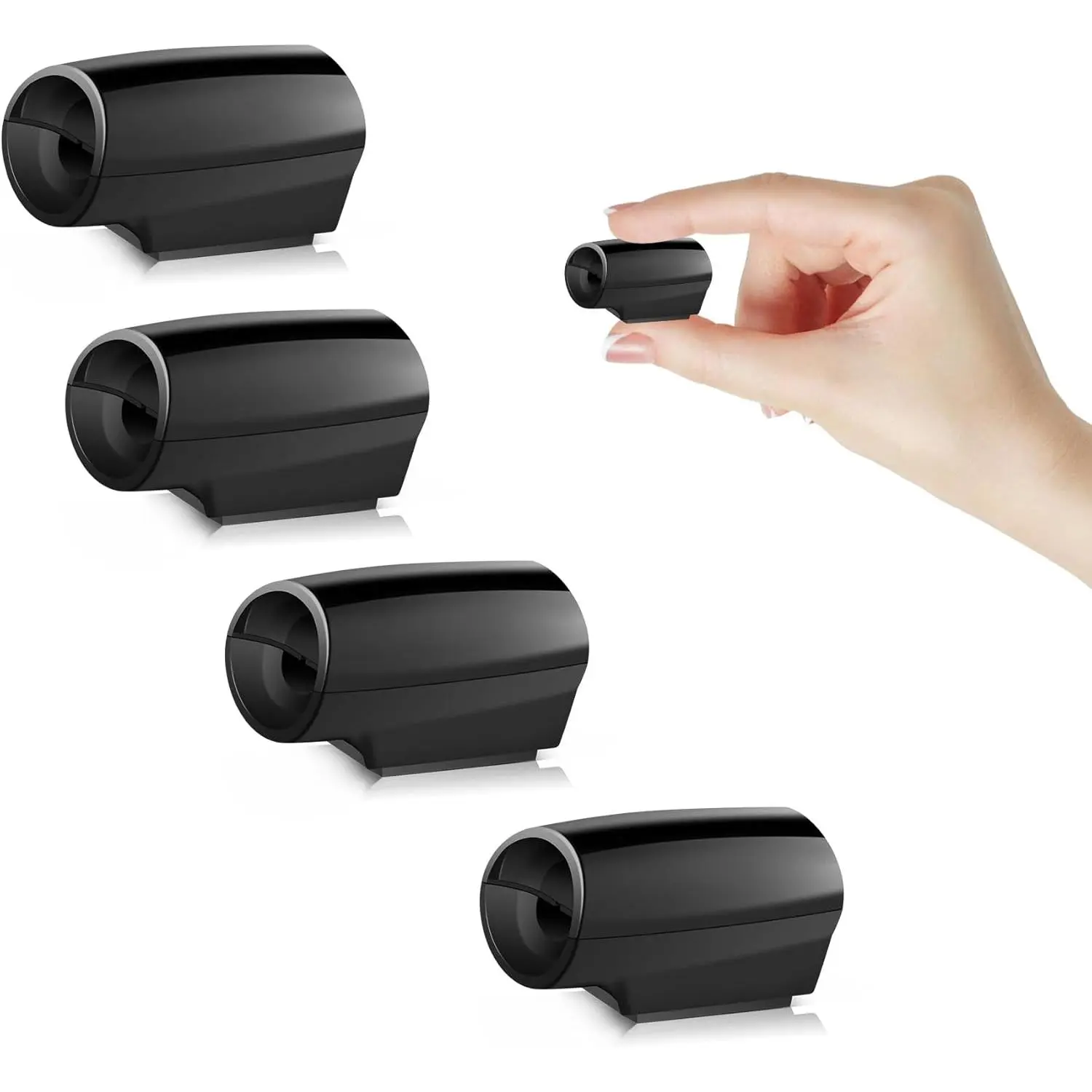 4-Pack Car Horn Unit Whistles with Rubber Pads, Auto Parts Accessories, Car Exterior Add-Ons for Vehicles, Car Accessories