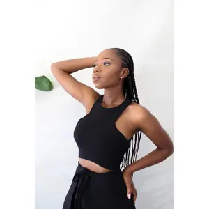 Paula Crop Top- Black