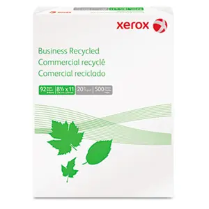 Xerox  Business Recycled Copy Paper- 92 Bright- 20lb- 8.5 x 11- White- 500 Sheets-RM
