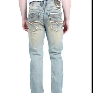 Light Blue Washed Slim Bootcut Jeans