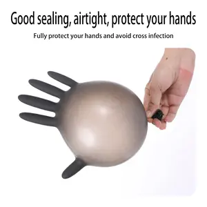 Disposable Nitrile Examination Gloves, Blue, Disposable Latex Free Medical Gloves, Powder Free, Cleaning Service Gloves, Latex Free, Cleaning and Food Prep, 100 Washable Gloves