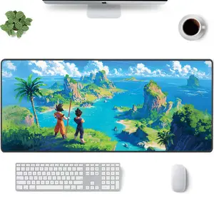 [Sale Up To 50%] DBAnime Desk Mat Goku and Vegeta Ocean View Design