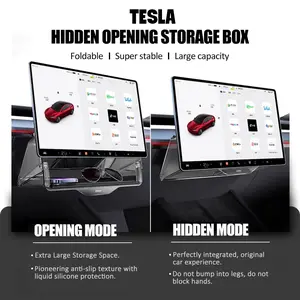 CyberStore Tesla 2016-2024 Model 3/Y Under Screen Storage Box, Center Console Organizer, Tesla Model 3/Y 2016-2024, Car Accessories