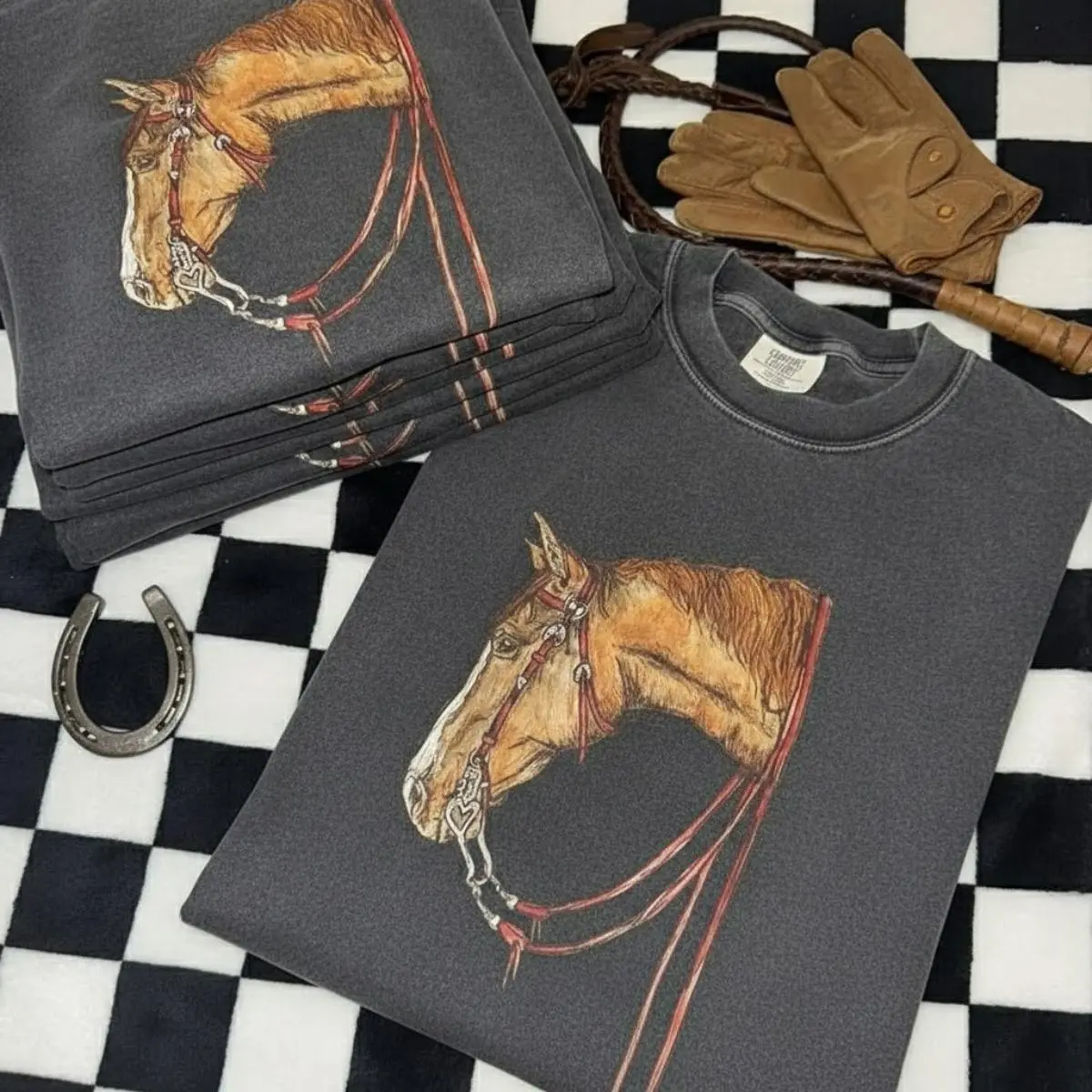 Western Lover Boy Graphic Crewneck & T-shirt, Horse Vintage Graphic Tees, western boutique, USA Country Concert Tour, Women’s Tops Outfits, Cowgirl Hoodie, Western Outfits Women Tops, Music Lover Sweatshirt