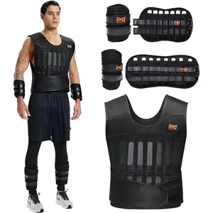 LEKÄRO  Adjustable Weighted Vest Set for Men Women with 44lbs Total Weight Ergonomic Design for Workout Strength Training Running Fitness