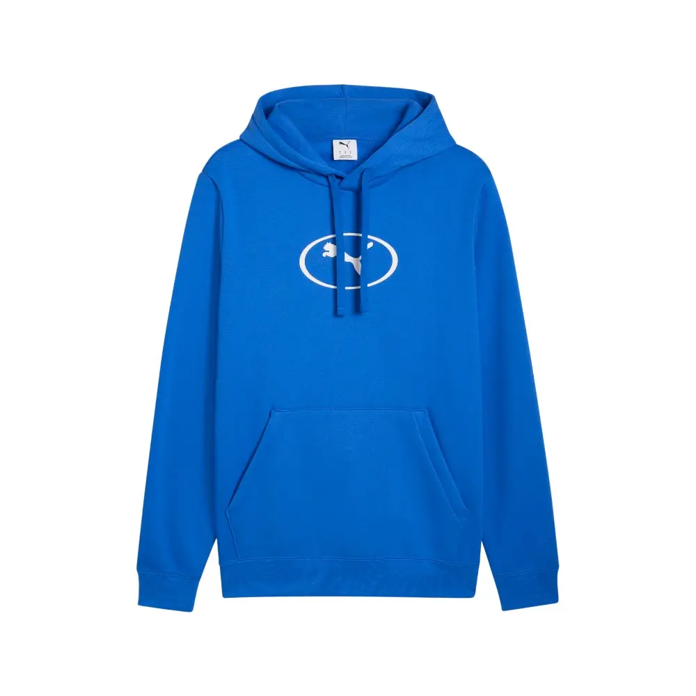 PUMA Mens Sport Heritage Fleece Hoodie Casual Outerwear Casual - Blue