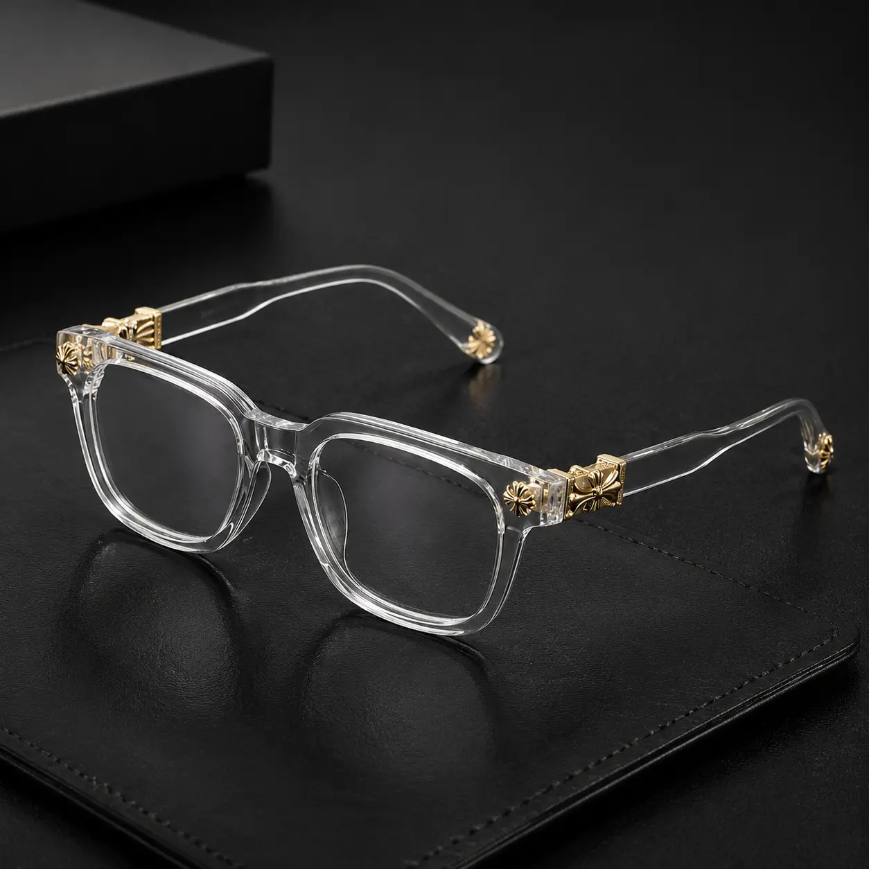 Blue Light Blocking Glasses for Women Men, Fashion Square Black Frame Eyewear, Lightweight Computer Glasses for Reading, Gaming, Office & Daily Wear