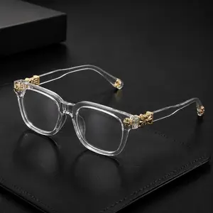 Blue Light Blocking Glasses for Women Men, Fashion Square Black Frame Eyewear, Lightweight Computer Glasses for Reading, Gaming, Office & Daily Wear