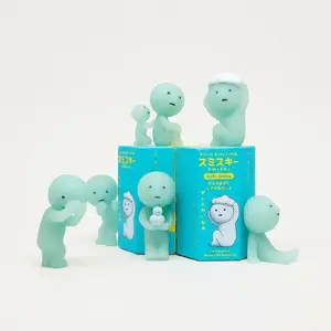 Smiski Blind Box Figure Gift, Sunday Exercising Hipper Living Moving Yoga Bathroom Series Glow In The Dark Collectible Toy