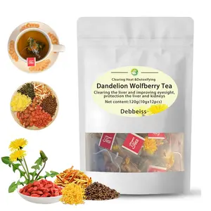 Dandelion Wolfberry  Tea – a natural tea beverage that nourishes the liver and kidneys, a traditional health-promoting tea suitable for both men and women. 120 grams, made with 8 carefully selected plant ingredients.