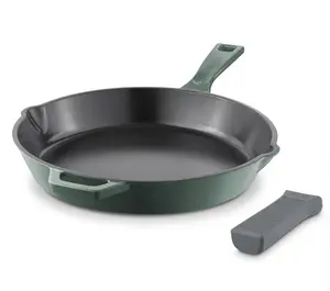 Zakarian by Dash 12" Cast Iron Skillet w/ Silicone Handle