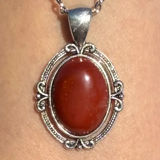 Mookaite Jasper Necklace natural gemstone #handcrafted