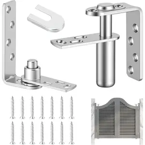 Heavy Duty Self Closing Double Action Swinging Saloon Door Hinges, Silver, Ideal for Cafe Door and Bar Counter Door