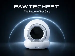 pawtech-Automatic Litter Box, Self Cleaning Litter Box, Cat Litter Box for Multiple Cats, Smart Automatic Cat Litter Box，with Smart APP Control and Health Monitoring, Safety Sensors, with Trash Bags, White Litterbox #Petlovers