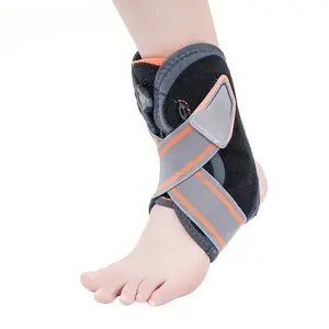 Leg Support Brace with Adjustable Rotation Control, Steel Wire Stabilizer, for Sprain Prevention & Sports Safety