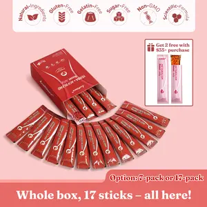 LeafStory Yerba + Apple Vinegar Reset Jelly（7 Sticks/17 Sticks）: Mixed Berry Flavor, Support Digestion, Gut Health, and Metabolism, Debloat, Natural Ingredients , Sugar-Free, Gluten-Free, Non-GMO, Gelatin-Free-SC