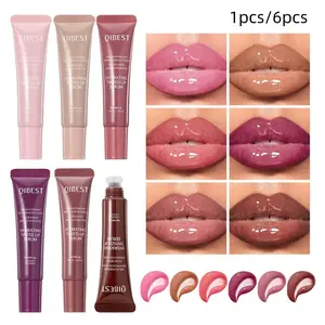 Long-Lasting Lip Gloss, Moisturizing Hydrating Nourishing, Dewy Finish Glossy Liquid Lip Lacquer, Plumping Effect Lip Oil Lipstick for Women & Girls