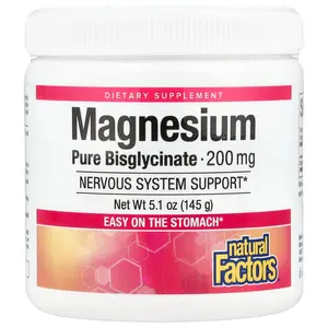 Natural Factors Magnesium Pure Bisglycinate, 5.1 oz (145 g)