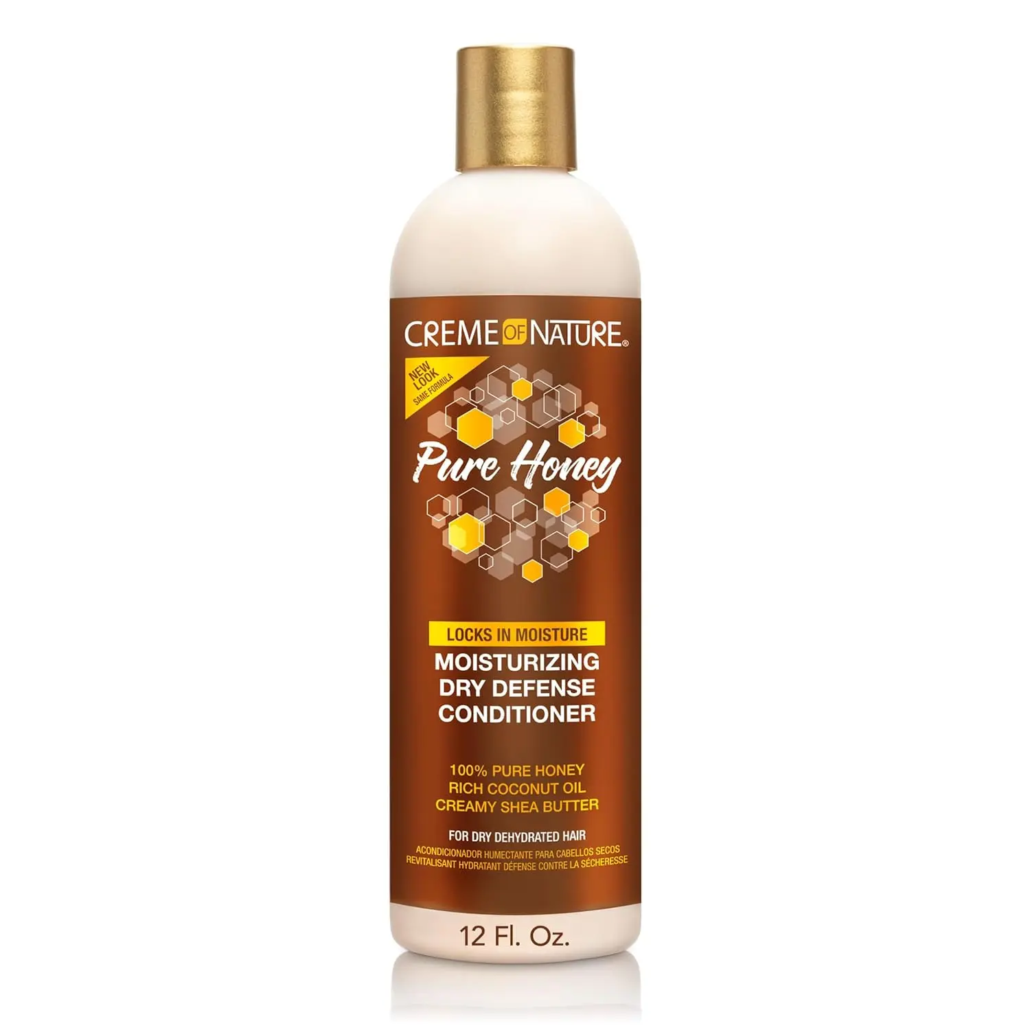 Pure Honey Dry Defense Shampoo & Conditioner Set, Nourishing Anti-Frizz Haircare for Dry, Dehydrated Hair, Sulfate & Mineral Oil-Free, 12 oz, Moisture, Dry Hair