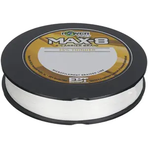 Power Pro Maxcuatro Max 8 White Braid Standard Spool - 300 Yards