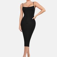 Midi Lounge Dress-Black