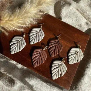 Pollie Clay Co The Wisdoms handmade polymer Clay earrings trendy stylish neutral everyday wear best seller