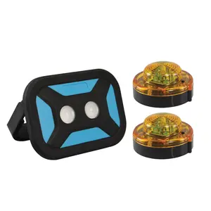 Yellow Emergency Beacon and Battery Operated LED Work Light Bundle
