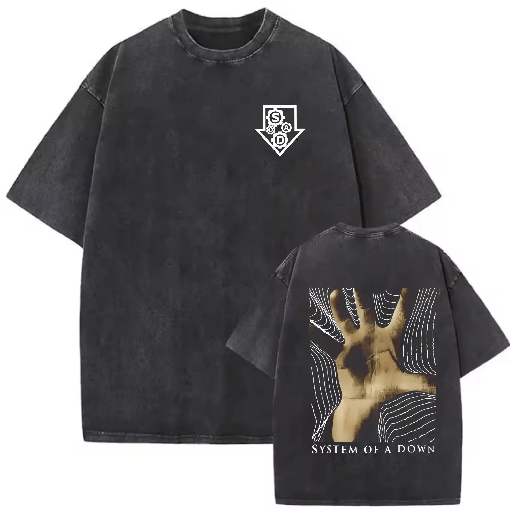 Unisex Washed System of a Down Graphic T-shirt, Hoodie