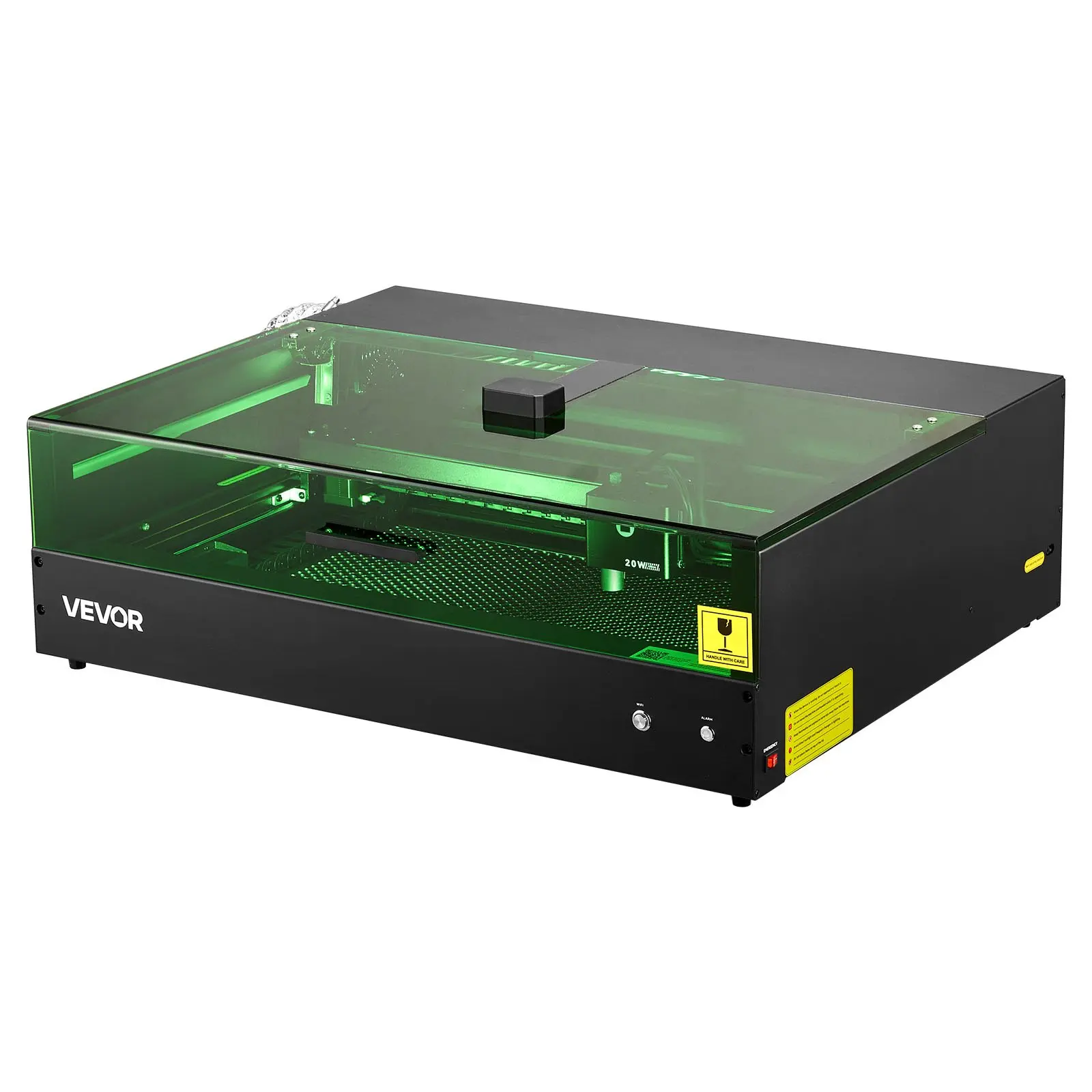 【DealsForYouDays】VEVOR Laser Engraver, 20W, Laser Engraving and Cutting Machine with Enclosure Camera, Laser Cutter, 36000 mm/min, 19.7 x 12.6 in Working Area, for Wood, Leather, Glass, Paper, Certain Metal, Class 1Summervibes