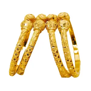 4pcs Gold plated Bangles